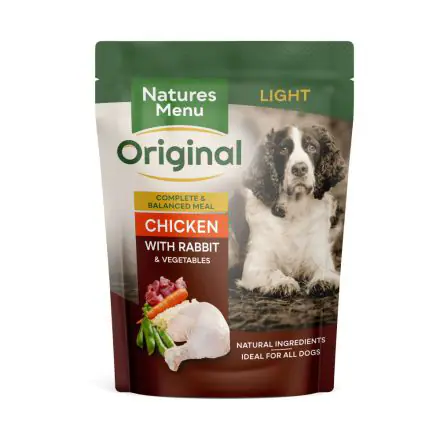 Natures Menu Original Light Chicken with Rabbit & Vegetables - 300g, case of 8
