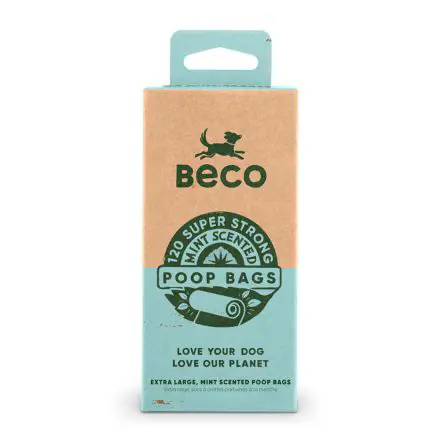 Beco Poop Bags, Mint Scented, 120 Pack - 120s
