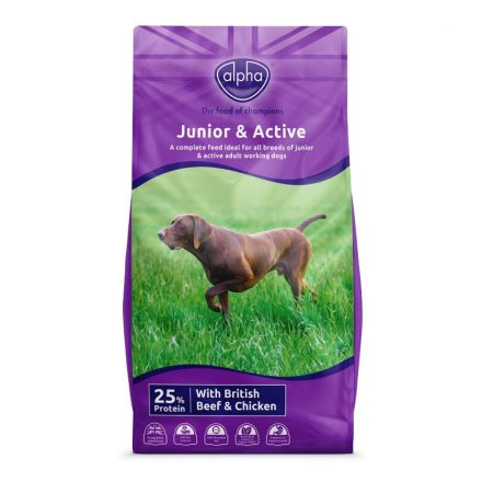 Alpha Junior & Active (Field Nuggets) - 15kg