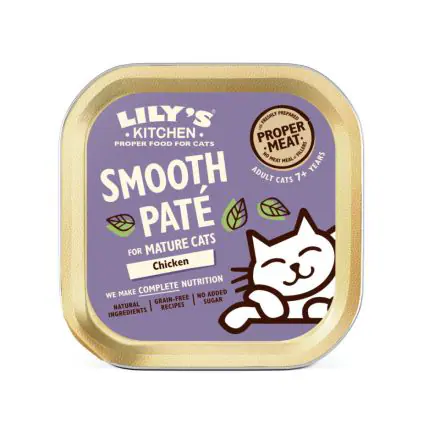 Lily's Kitchen Chicken pate for mature cats - 85g, case of 19