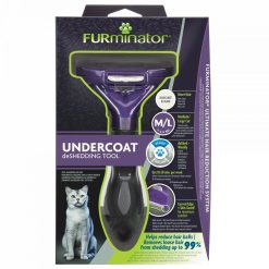 FURminator Undercoat deShedding Tool for Medium/Large Long Hair Cat - m/l