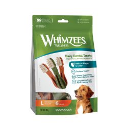 WHIMZEES Toothbrush Daily Dental Dog Chew Value Bag Various Sizes