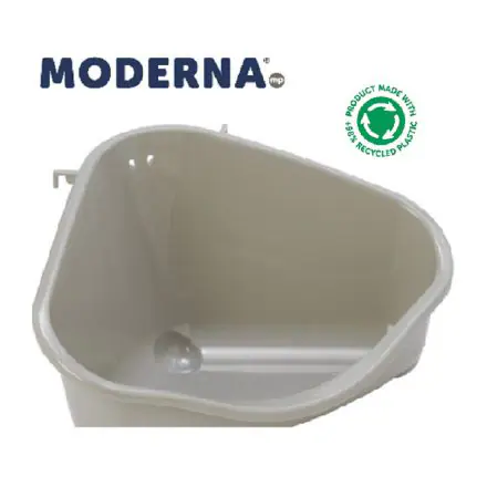 Moderna Corner Litter Pan Medium Warm Grey - Medium