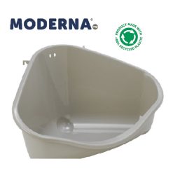 Moderna Corner Litter Pan Large Warm Grey - Large