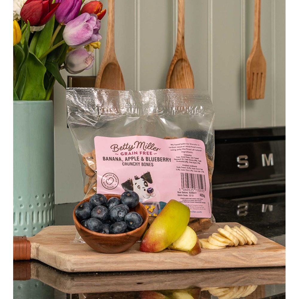 Betty Miller's Grain-Free Banana, Apple & Blueberry Bones Various Sizes