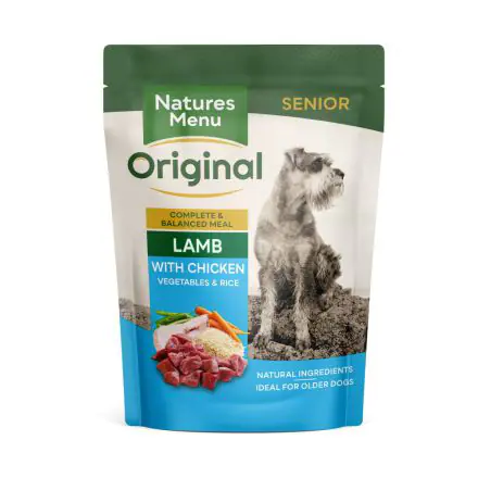 Natures Menu Senior Lamb with Chicken Vegetables & Rice - 300g, case of 8