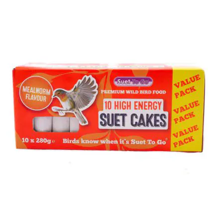 Suet To Go Mealworm Suet Cakes - 10 Pack Value - 10 pack