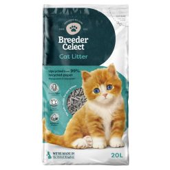 Breeder Celect Recycled Paper Pellet Cat Litter 20 Litre - 20 litres