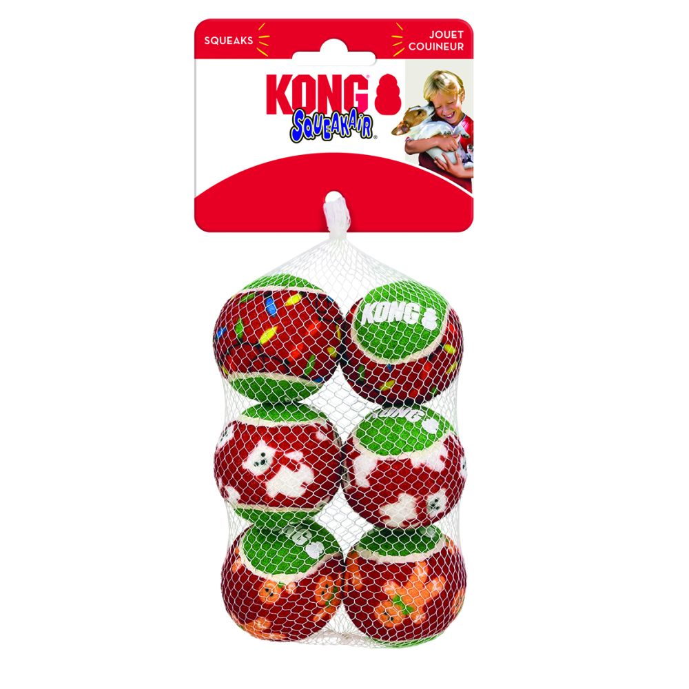 X KONG Squeekair Balls 6pk Various Sizes