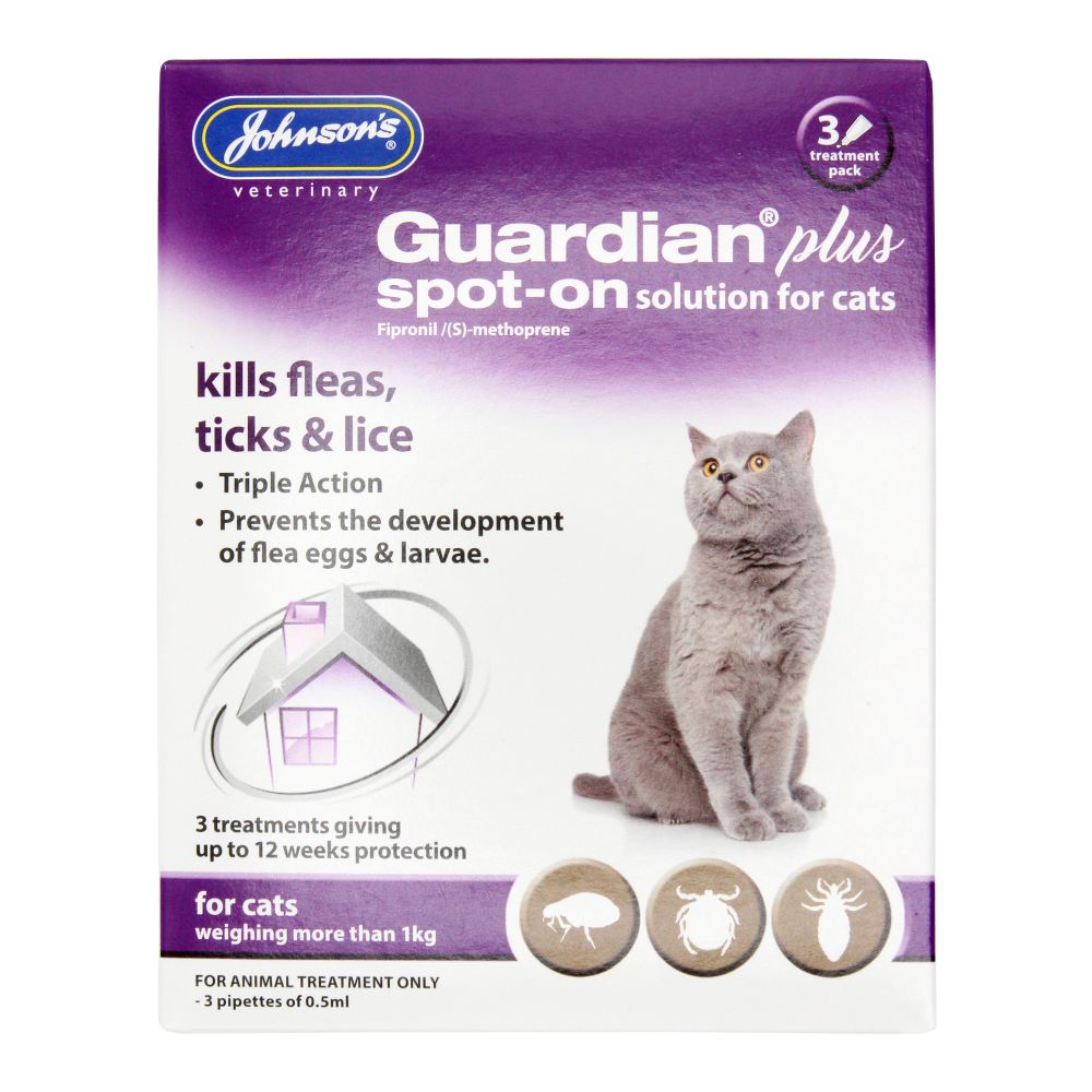 Johnson's Guardian Plus Spot-on Cat Various Sizes