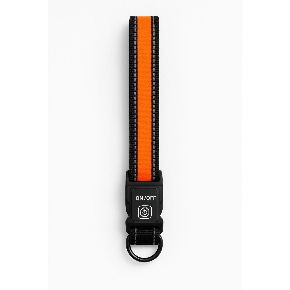 Kowloon Nylon Flashing Collar Orange Various Sizes