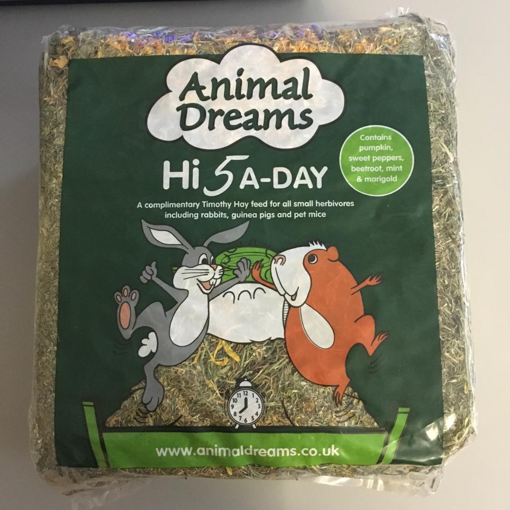 Buy Animal Dreams Hi 5 A-day Timothy Hay | Save with Heart Pet Supplies |  Free Same Day Local Delivery