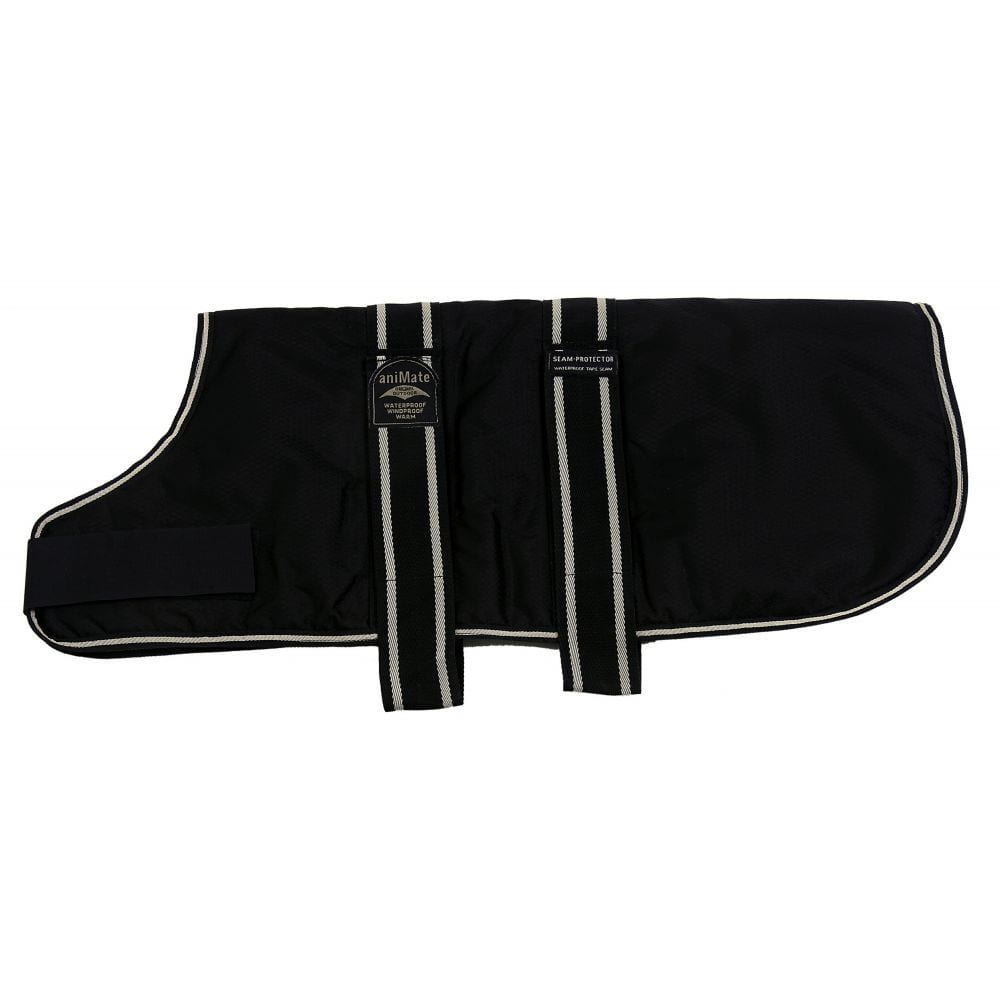 Buy Animate Dog Coat Waterproof Black Various Sizes Save with Heart