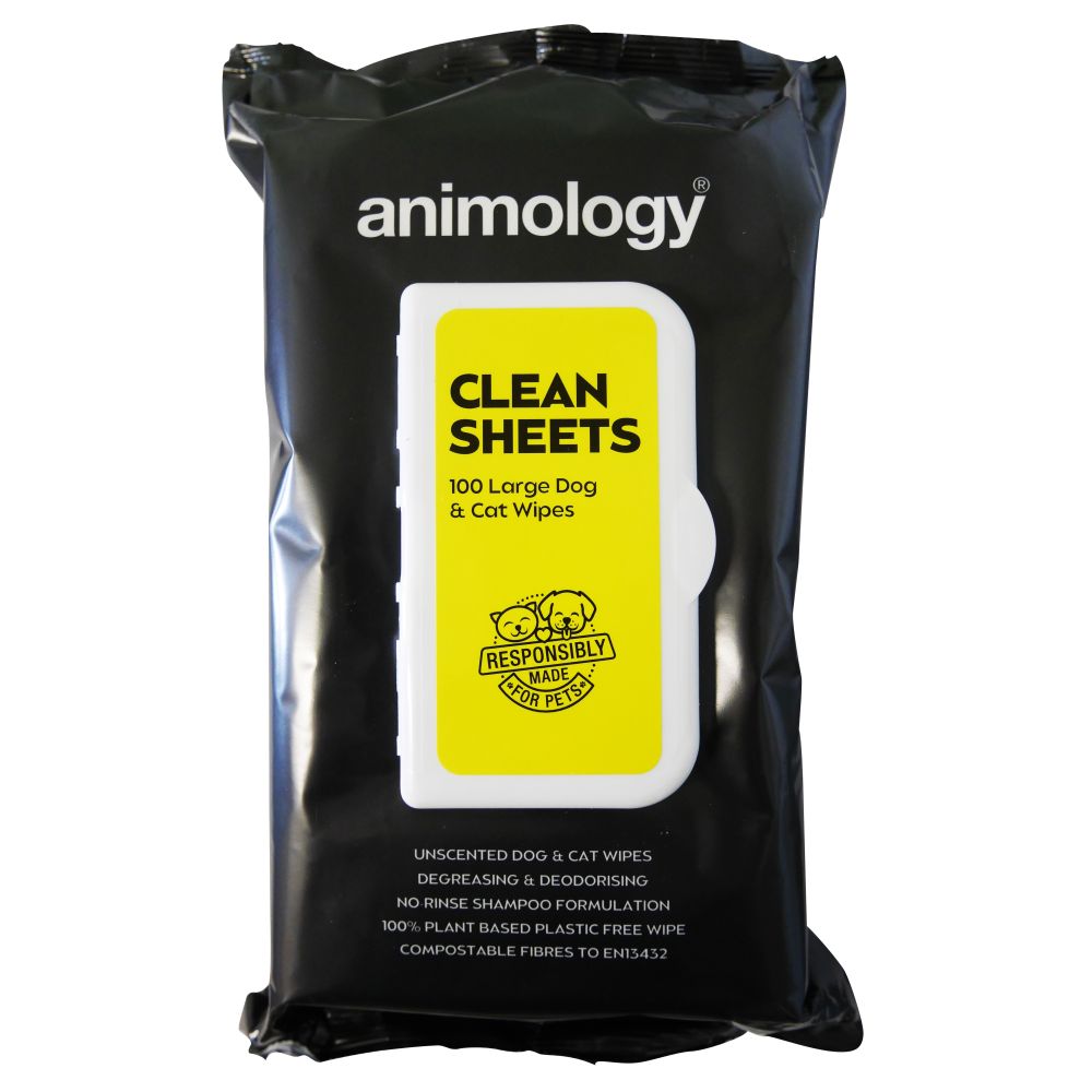 Animology Clean Sheets Dog & Cat Wipes - 100s