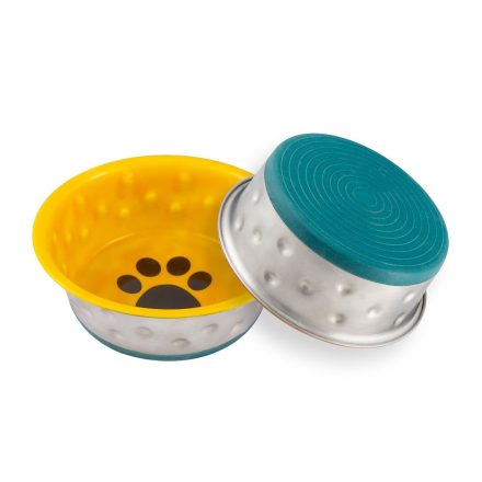 Ankur Yellow/blue Dish - 24cm