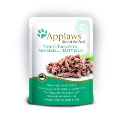 Applaws Cat Pouch Jelly Tuna & Mackerel - 70g, case of 16