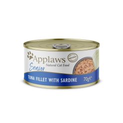 Applaws Cat Tin Senior Tuna with Sardine - 70g, case of 24