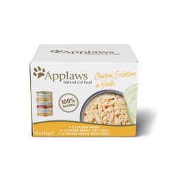Applaws Natural Wet Cat Food Chicken Selection in Broth 12pk - 156g
