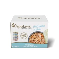 Applaws Natural Wet Cat Food Fish Selection in Broth 12pk - 156g