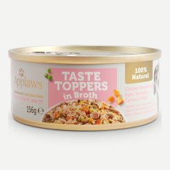 Applaws Taste Toppers Wet Dog Food Chicken Ham and Vegetables Broth Tin - 156g, case of 12