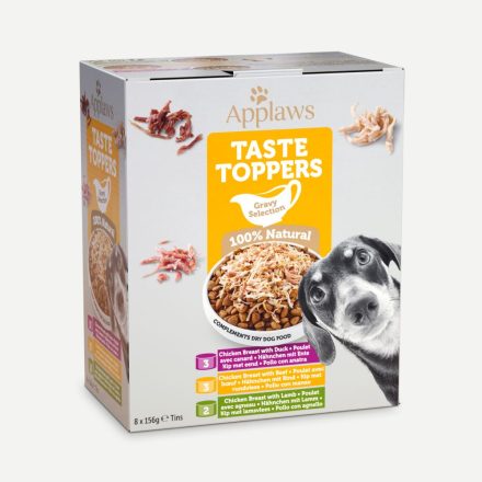 Applaws Taste Toppers Wet Dog Food Gravy Selection Multipack Tins - 156g