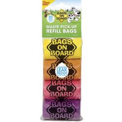 Bags On Board Waste Pick Up Refill Bags Rainbow - 60s