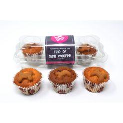 Barking Bakery Woof Mini Uniced Trio - 38g, case of 6