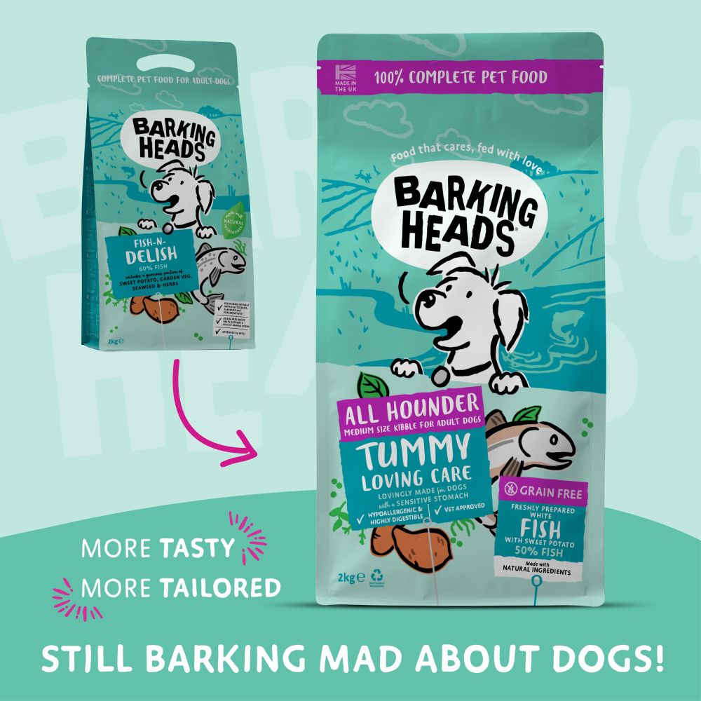 Barking Heads All Hound Tummy Loving Care Fish - 2kg