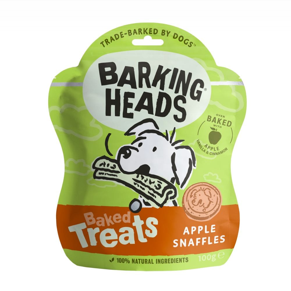 Barking Heads Apple Snaffles Baked Treats (formally Bailey Bites) - 100g