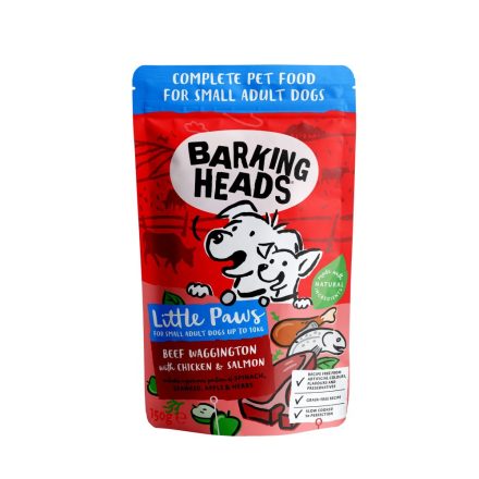 Barking Heads Little Paw Beef/Chicken/Salmon - 150g, case of 10