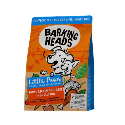 Barking Heads Little Paw Bowl Lickin' Chicken & Salmon - 1kg