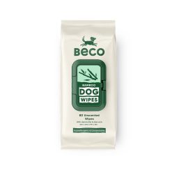 Beco Bamboo Unscented Dog Wipes - 80s