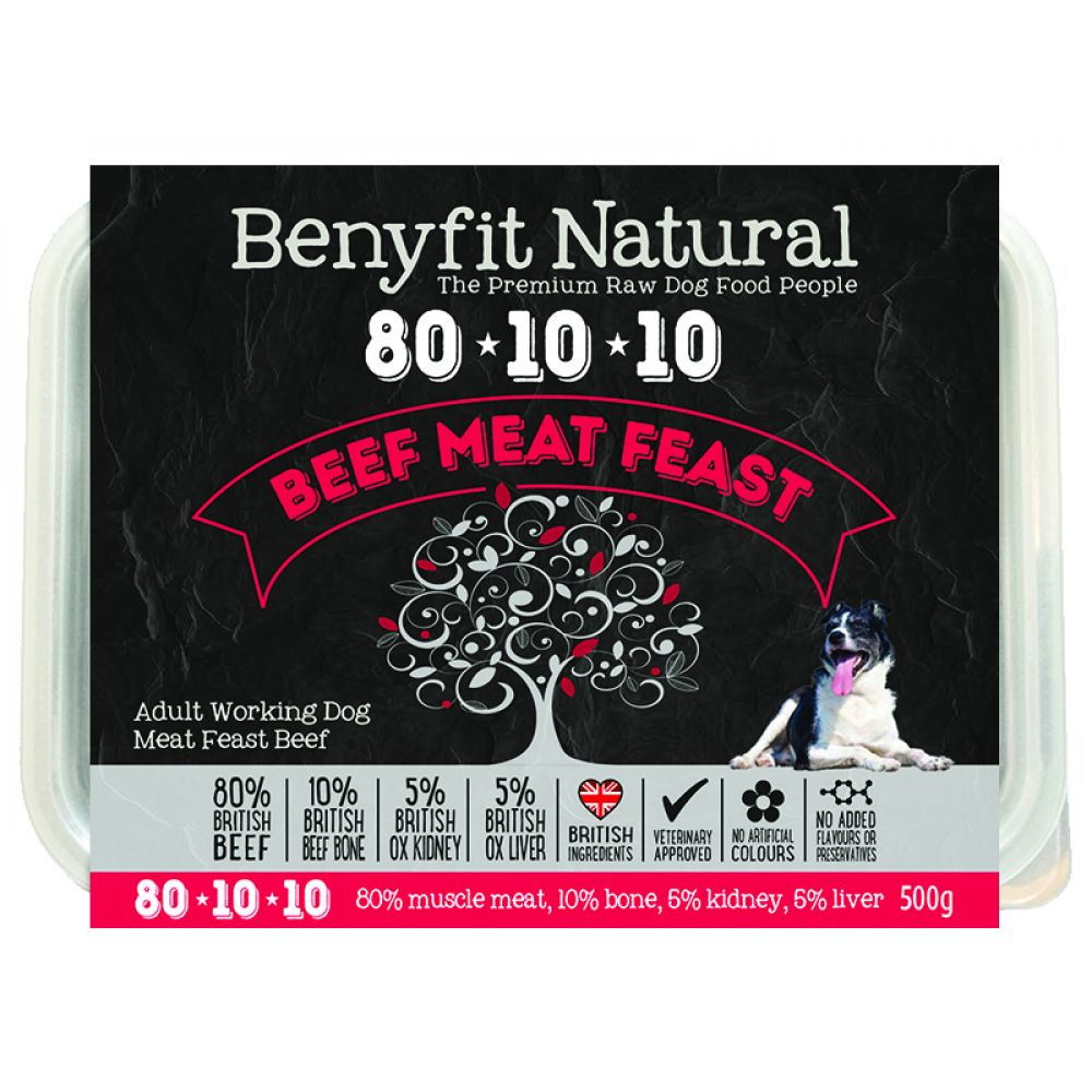 Benyfit Natural 80.10.10 Beef Meat Feast Various Sizes