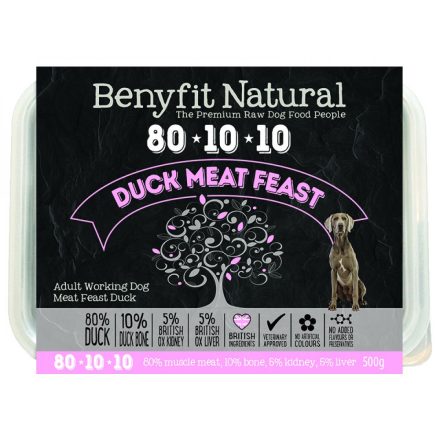 Benyfit Natural 80.10.10 Duck Meat Feast - 500g
