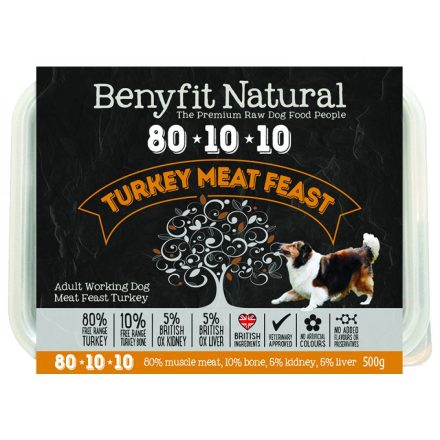 Benyfit Natural 80.10.10 Turkey Meat Feast Various Sizes