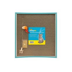Bestpets Boxing Ring Cat Scratcher with Mouse and Catnip - her