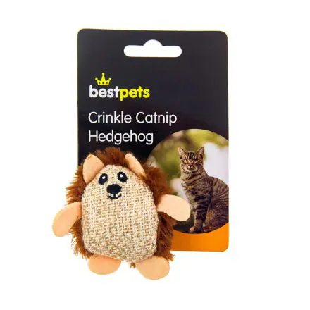 Bestpets Crinkle Catnip Hedgehog