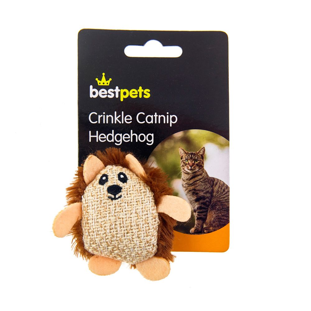 Bestpets Crinkle Catnip Hedgehog