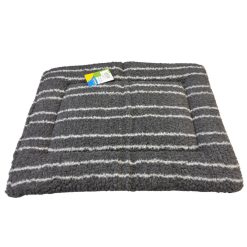 Bestpets Fleece Mattress Grey Stripe - Extra Large