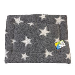 Bestpets Fleece Mattress Grey & White Stars - Extra Small