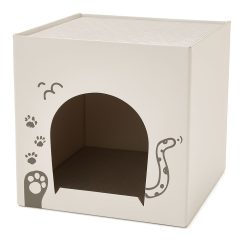 Bestpets Foldable Cat Scratcher House with Catnip - se