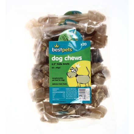 Bestpets Hide Knots 6.5" - 20pcs, case of 20