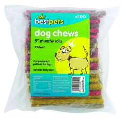 Bestpets Rolls Assorted 5" - 100pcs, case of 100