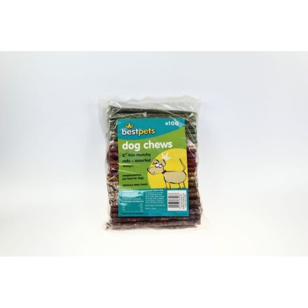 Bestpets Rolls Thin Assorted 5" - 100pcs, case of 100