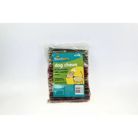 Bestpets Rolls Thin Assorted 5" - 100pcs, case of 100