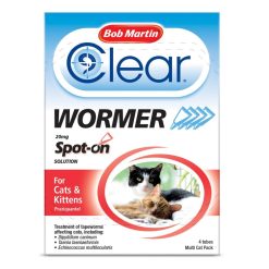 Bob Martin Clear Spot On Wormer - Cats & Kittens Various Sizes