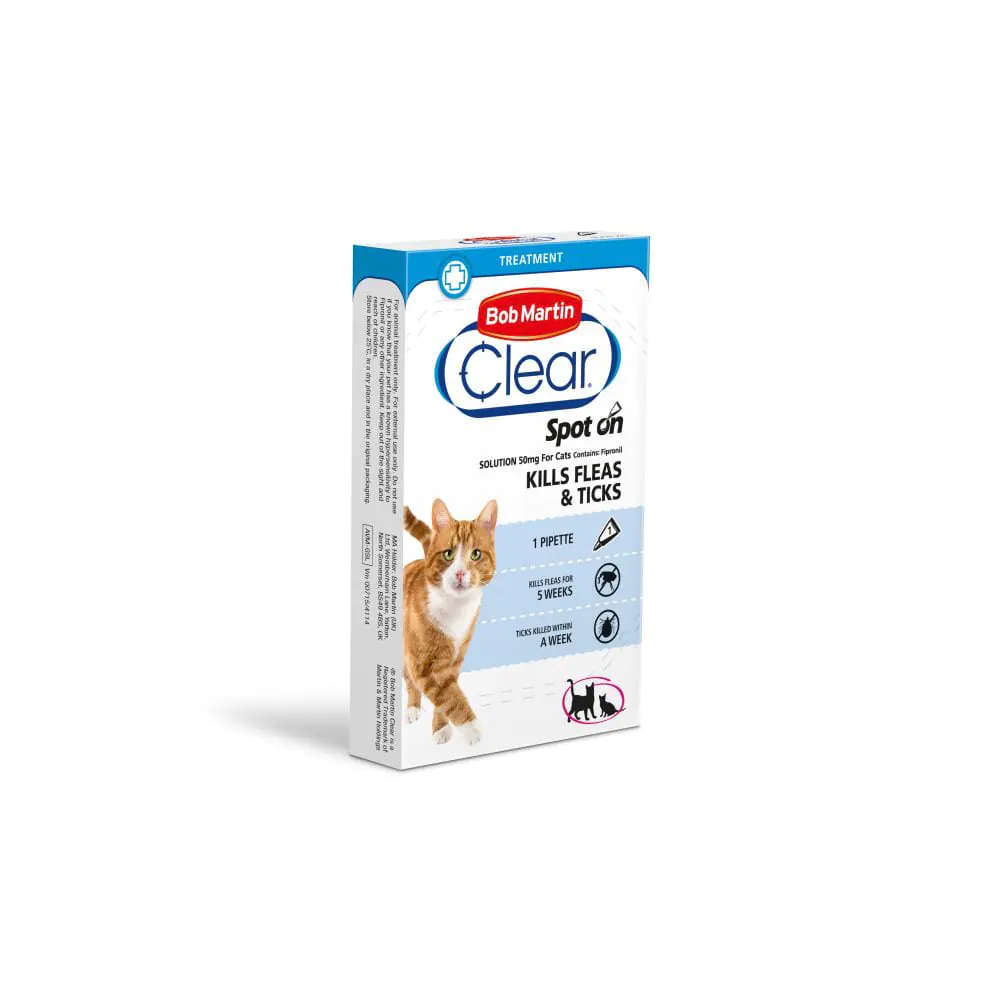Bob martin cat flea and tick spot clearance on