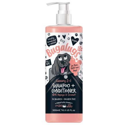 Bugalugs Luxury 2 in 1 Dog Shampoo & Conditioner 500ml - 500ml