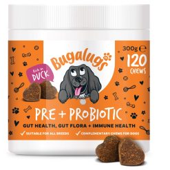 Bugalugs Pre & Probiotic Chews Duck - 120s