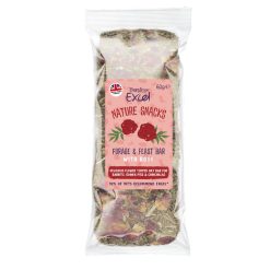 Burgess Excel Forage & Feast Hay Bar with Rose - 60g